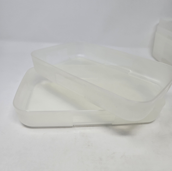 NOS VINTAGE TUPPERWARE FREEZER MATES SET OF 14 PIECES PURPLE LIDS 1990S STORAGE - Picture 9 of 15